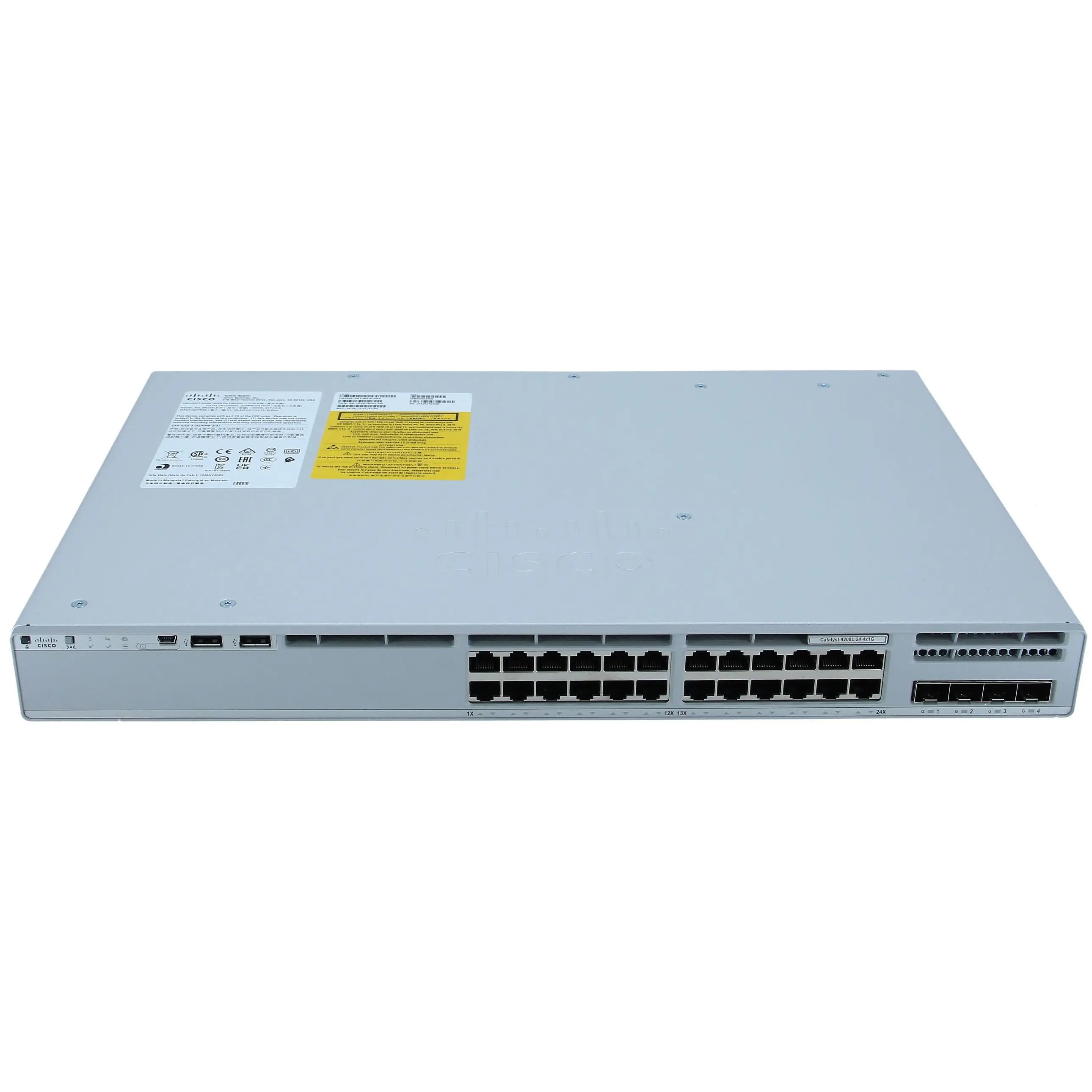 Solusi jaringan harga yang baik C9200L-24T-4G-A terkelola internet rj45 sfp didukung daya melalui ethernet port jaringan switch