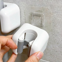 Support mural robuste pour balais, sans perçage, pour salle de bain et cuisine, rangement pour balais et outils de nettoyage