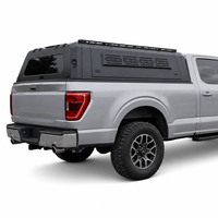 Capot rigide en aluminium pour camion de travail Chevy Silverado HD, GMC Sierra HD, Ford F250, sans perçage, pour benne de 8 pieds, robuste, commercial, étanche