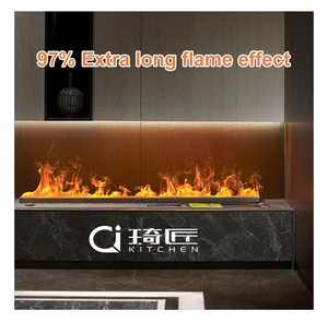 Chimenea Eléctrica Decorativa Integrada de 1000 mm con Atomización 3D, Vapor de Agua, Vaporizador 3D Inteligente, <span class=keywords><strong>Chimeneas</strong></span> Modernas para Interiores - Product Image 2