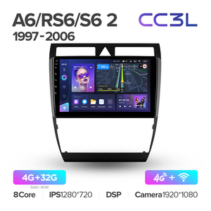 TEYES CC3L autoradio lettore DVD per <span class=keywords><strong>Audi</strong></span> <span class=keywords><strong>A6</strong></span> C5 1997 - 2004 S6 2 1999 - 2004 RS6 1 2002 - 2006 - Product Image 2