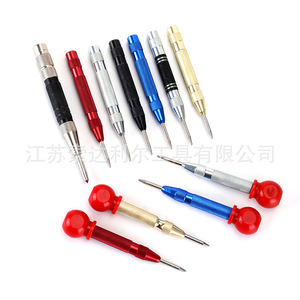 Punzón de centro Yinren de 16 mm, punta recta métrica, herramienta de marcado y posicionamiento de acero anodizado y aluminio - Product Image 2