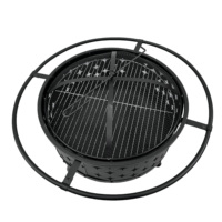 Barbecue au charbon économique avec design ajouré, brasero et foyer de table détachable