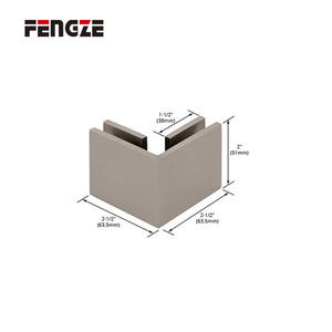 FENGZE Supporto per Vetro in Acciaio Inox Morsetti per Porte in Vetro Clip per Porte Scorrevoli in Vetro - Product Image 3