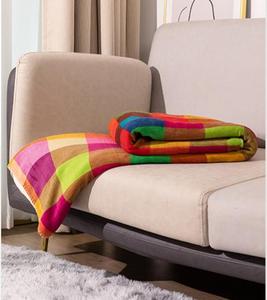 Couverture Sherpa Réversible Personnalisée pour la Maison, Vente en Gros, Cadeau de Fêtes, Couverture de Lit en Polaire Sherpa à Carreaux pour Canapé - Product Image 4