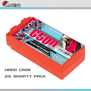 CODDAR 2S 6500MAH HV 7.6V 150C5mm弾丸ハードケースショートショーティーパックRCRipoバッテリー1/101/12RCカーボート用 - Product Image 3