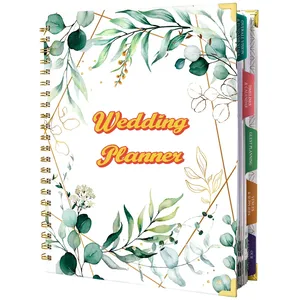 Полноразмерные страницы с 5 разделами с вкладками 9,5*11,9 ''Свадебный планировщик книги и органайзер для невесты