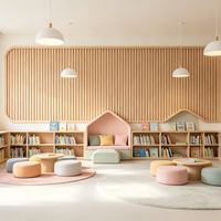 Panneau acoustique PS personnalisable, décoratif, insonorisant, séparateur de pièce avec finition en grain de bois, design à rainures 3D pour une absorption améliorée