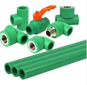 Vật liệu làm mờ Ống Polypropylen PN10 pn12.5 <span class=keywords><strong>PPR</strong></span> Kích thước ống biểu đồ ống <span class=keywords><strong>ppr</strong></span> màu xanh lá cây để cung cấp nước nóng và lạnh - Product Image 4