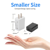 Adaptateur secteur USB 5V 2A, prise américaine, efficacité de niveau VI, certifié ETL FCC ROHS, chargeur AC/DC pour appareils électroniques domestiques