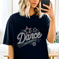 Transferts de strass personnalisés, motifs de danse en strass, transferts thermiques pour t-shirts