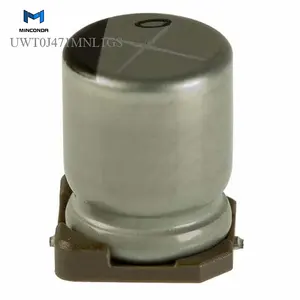 (Aluminum Electrolytic Capacitors 470uF 20% Radial, Can) UWT0J471MNL1GS