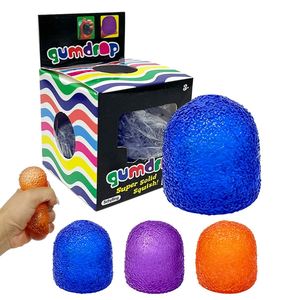 Juguete Sensorial de Gelatina Súper Sólido para Apretar, Bola Antiestrés con Forma de Caramelo, Juguete Blandito de Goma, Bola Antiestrés de Gelatina Sensorial - Product Image 1