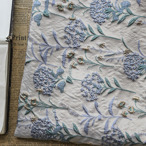 100% tela de diseñador de poliéster tejido jacquard brocado tela para vestido ropa 3D patrón de flores jacquard - Product Image 2