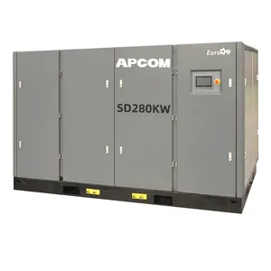 APCOM Kebisingan Rendah 1768cfm 1768 Cfm 375hp 280KW Screw Air Compressor 375 Hp 280 Kw Air Compressor