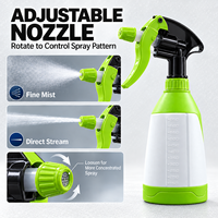 Bouteille pulvérisatrice à gâchette en HDPE de 650 ml, buse réglable, pulvérisation de la brume au jet, pulvérisation à 360 degrés, nettoyage de voitures, jardinage, bouteille pulvérisatrice multicolores