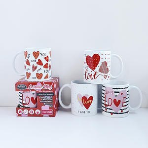 Mug en céramique Simple Home 11oz, design amour de la Saint-Valentin, passe au lave-vaisselle, tasse cadeau - Product Image 2