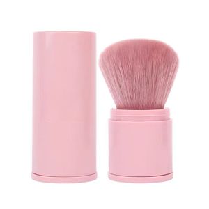Portable Retractable Powder <b>Brush</b> With Cap Soft Synthetic Bristles For <b>Blusher</b> Makeup Application 3.6cm Hair Length - Product Image 3