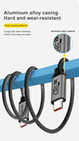 Cable de Carga Rápida USB4 de 240W, 8K, 40Gbps, con Malla de Nailon, Tipo-C a Tipo-C, para Teléfono y Auriculares, Suministro Directo de Fábrica, OEM, ODM