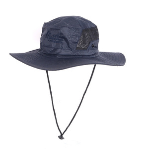 Sombrero de Pescador Unisex Azul Marino, Malla Transpirable, Protección Solar, Sombrero de Pesca para Senderismo al Aire Libre con Protector de Cuello, Primavera Verano - Product Image 1