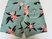 Shorts de bain pour hommes en tissu peigné de haute qualité, Spandex/Polyester, simple couche, taille élastique, respirants, séchage rapide