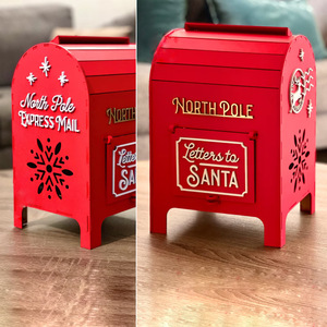 Décoration de Noël : Boîte aux <span class=keywords><strong>lettres</strong></span> <span class=keywords><strong>en</strong></span> <span class=keywords><strong>bois</strong></span> <span class=keywords><strong>en</strong></span> forme de maison pour bar, café, magasin – Ornement décoratif - Product Image 3
