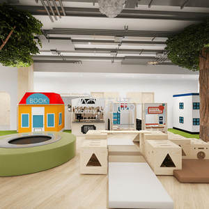 Moetry Forest Inspired Aire de jeux intérieure Mousse et bois Jungle Gym Soft Playsets Play Cafe FEC Amusement Park Kids Club - Product Image 4