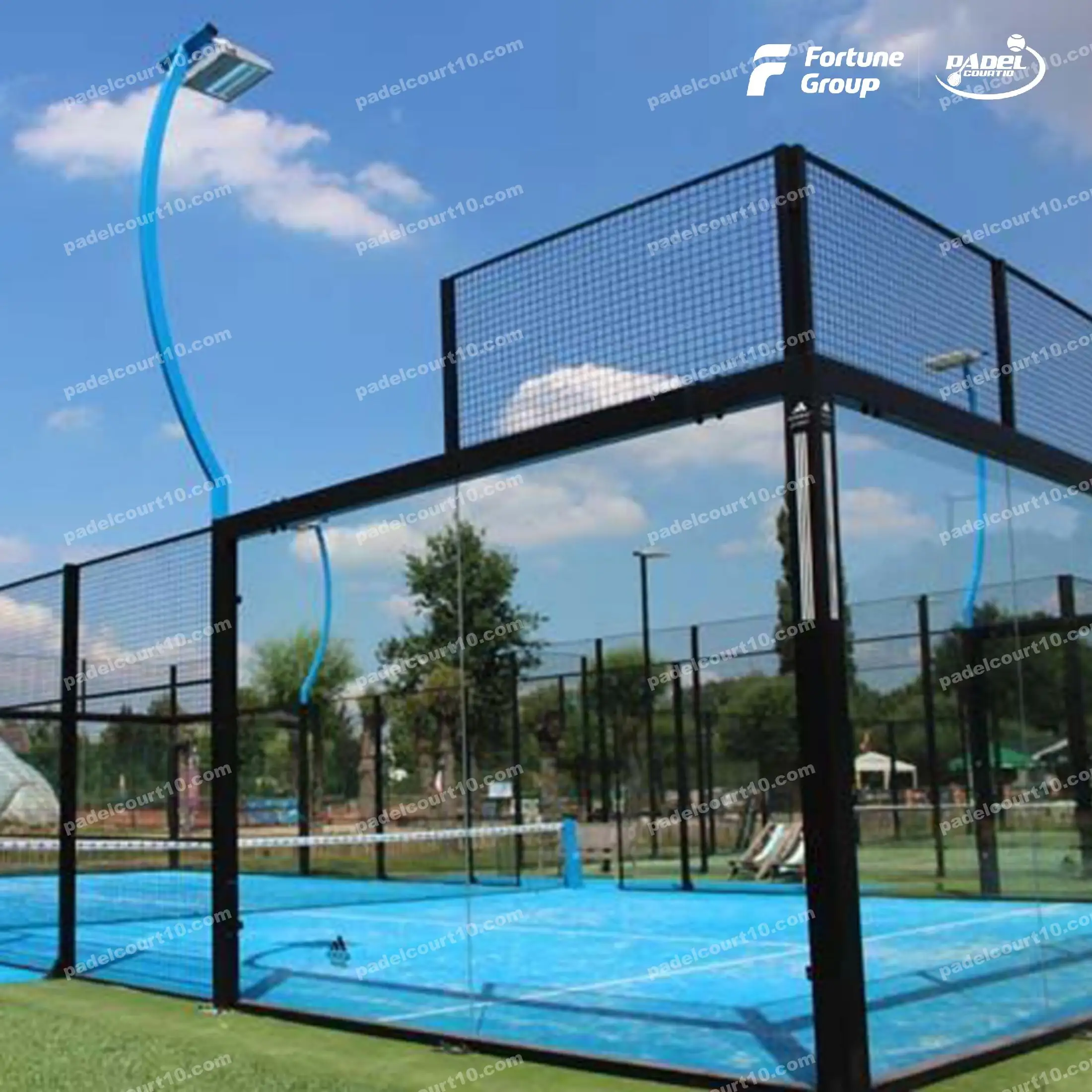 2024 sıcak satmak panoramik Padel tenis kortu açık resmi spor canresort de paddle tenis kortu tatil için ayrı çatı çadır