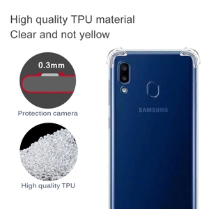 Accessoires en gros pour <span class=keywords><strong>Galaxy</strong></span> <span class=keywords><strong>A40</strong></span> étui de téléphone en TPU transparent ultra-mince anti-chute à quatre coins - Product Image 3