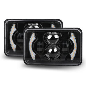 เครื่องฉายไฟหน้า H4 LED 80W 4x6 5นิ้วลำแสงสูงต่ำไฟ H4651ออฟโรด H4656 H4652แปลง H4666รถบรรทุก - Product Image 3