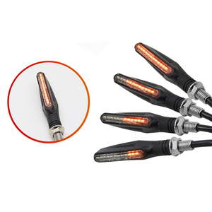 12V Cafe racer xe máy chu kỳ chỉ số 12 cái 335 Led vàng chảy ánh sáng blinkers bật đèn tín hiệu cho xe máy - Product Image 6