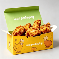 Boîte d'emballage personnalisée pour poulet frit, carton alimentaire à emporter, hot-dog coréen à emporter, burger français, boîte en papier pour poulet frit, restauration rapide