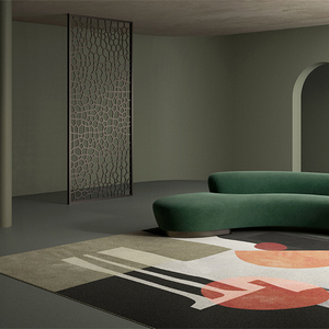 Tapis de luxe sur mesure fait main en laine de Nouvelle-Zélande, tapis de designer haut de gamme avec propriétés ignifuges - Product Image 2