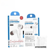 Écouteurs intra-auriculaires filaires 3,5 mm avec design ergonomique, compatibilité universelle, cordon de 1,2 m - Utilisation sportive et en voyage