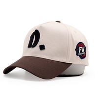 Gorras de Béisbol Deportivas de Estilo Urbano, Personalizadas con Bordado de 5 Paneles, Logotipo Bordado en 3D de Dos Tonos, Alta Calidad, 100% Poliéster Suede