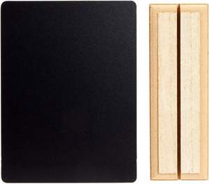 Tablero de Menú de Madera Tallada de Doble Cara con Soporte, Pizarra Ecológica para Decoración del Hogar, Tablero de Notas y Exhibición DIY - Product Image 3