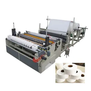 Small Business Machine Ideas Toilet Paper Rewinding Cutting Sealing Machine Fully Automatic Production Line