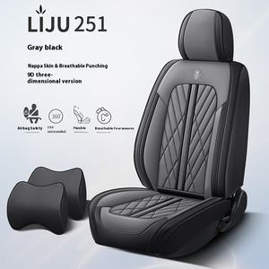 Evrensel Nappa deri araba koltuk minderi kapak dört mevsim tam Surround yumuşak yeni araba klozet kapağı Model X için - Product Image 2