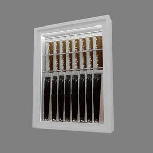 Tùy chỉnh hiện đại Salon tầng kim loại vàng tóc giả Rack hiển thị treo 30 inch tóc mở rộng hiển thị đứng với bánh xe - Product Image 4