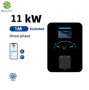 Station de recharge <span class=keywords><strong>pour</strong></span> voitures <span class=keywords><strong>électrique</strong></span>s 11 kW 16 A, chargeur mural avec contrôle par application WiFi et carte RFID <span class=keywords><strong>pour</strong></span> <span class=keywords><strong>installation</strong></span> résidentielle - Product Image 1