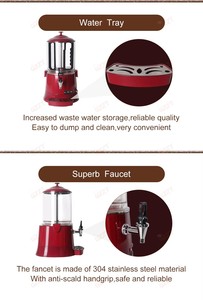 Machine à chocolat chaud commerciale <span class=keywords><strong>10L</strong></span>, chauffe-chocolat électrique, mélangeur, distributeur de chocolat, distributeur de vin, CE 110V 220V - Product Image 4
