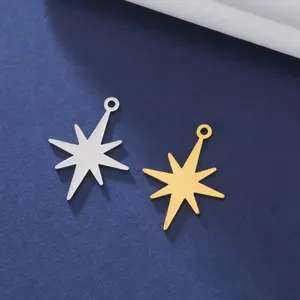 North Star Charm Stainless Steel Charms Small Pendant Necklace Accessories <strong>Jewelry</strong> Making <strong>Supplies</strong> Wholesale - Product Image 1