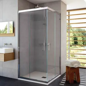 Porte de douche sur pied en Aluminium, cadre en Aluminium, meilleur prix