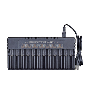 Sạc pin 12 ngăn EU US, sạc pin 18650 26650, sạc nhiều pin điện tử có đèn báo - Product Image 1