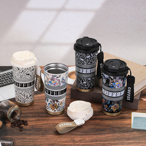 Custom Modern Portable <strong>Princess</strong> Flower Language Series Vacuum Insulated Double Drinking Cup Stainless Steel Thermos Coffee <strong>Mug</strong> - Product Image 3
