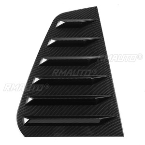 Black/Carbon Fiber Car Rear <b>Window</b> Louver Shutter Side Vent <b>Cover</b> Trim for VW for GOLF MK7 MK7.5 2014-2019 for GTI / GTD / R - Product Image 6