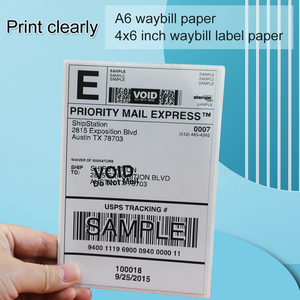 Aiyin Free 100x150mm Thermal Roll <strong>Label</strong> 6x4 Direct Thermal Shipping <strong>Address</strong> <strong>Stickers</strong> 4x6 Thermal Direct Packaging <strong>Labels</strong> - Product Image 2