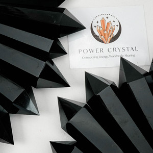 Atacado Natural Black Obsidian Crystal <span class=keywords><strong>Wand</strong></span> com Stand Healing Crystal Point Black Obsidian <span class=keywords><strong>Wand</strong></span> para Energy Healing - Product Image 4