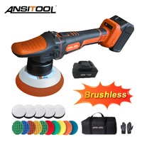 Polisseuse de voiture miniature sans fil à double action 21V sans balais, qualité industrielle et bricolage, orbite de 8 mm, fonctionne sur batterie