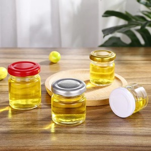 Botellas <span class=keywords><strong>de</strong></span> Vidrio Transparente Premium para Dispensar Miel y Mermelada, con Tapa <span class=keywords><strong>de</strong></span> Rosca Hermética, Reutilizables, para Almacenamiento <span class=keywords><strong>de</strong></span> Alimentos en el Hogar y la Cocina - Product Image 2